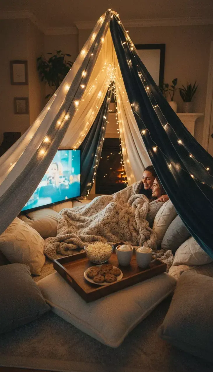 13 Cozy Indoor Fort Date Nights for Soulful Connection • ✨ 🍂 649