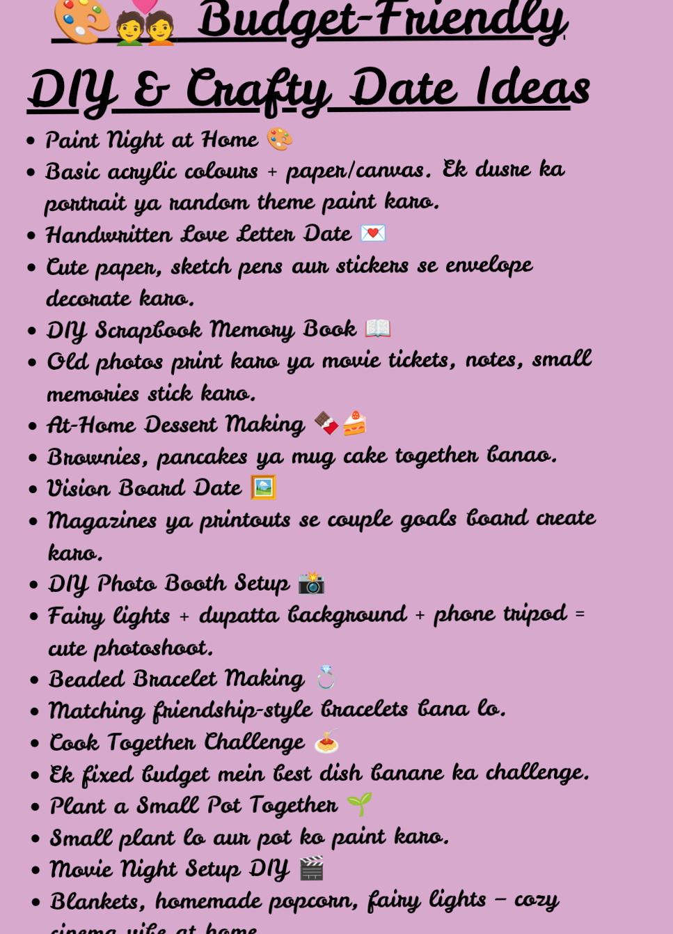 Creative Ways to Connect & Craft Love on a Budget 📐✨ • 🥀 🕸️ 614