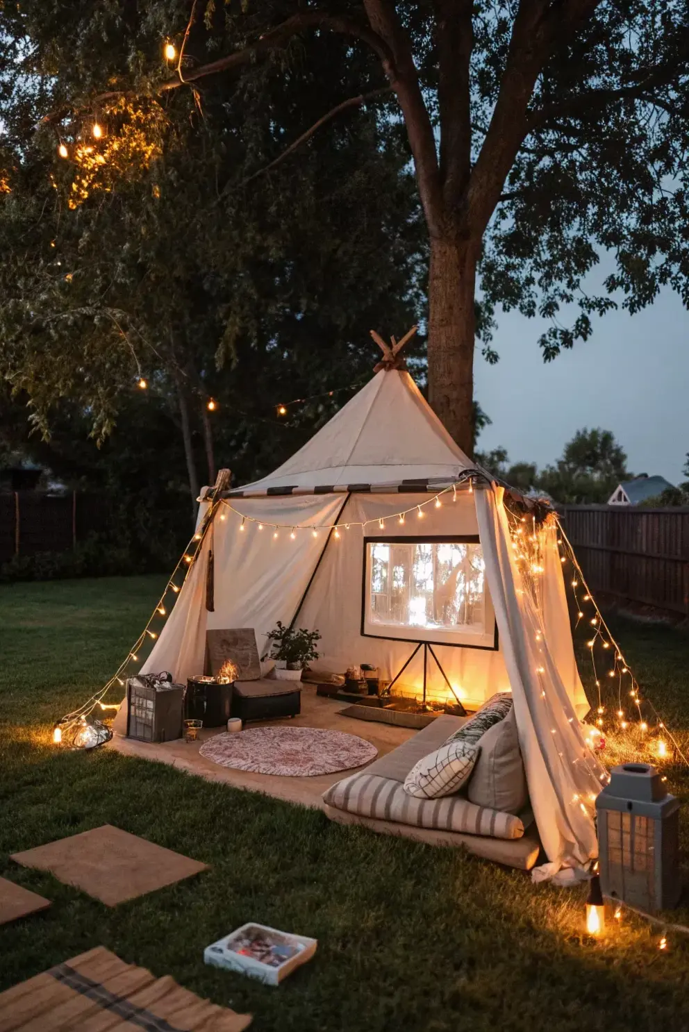 Ethereal Outdoor Projections for Soulful Evenings — magnetic energy visual 🧩 306
