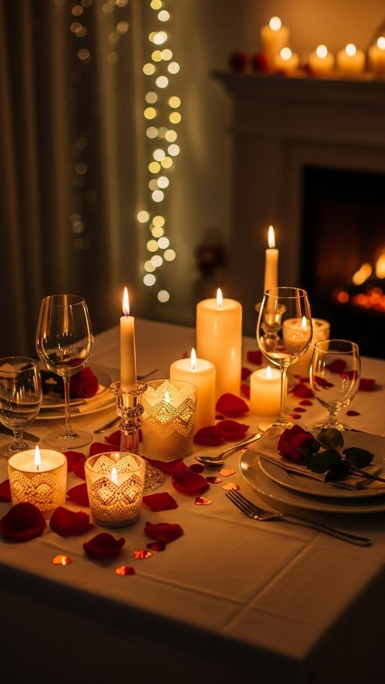 Intimate Valentine’s Eve: Candlelit Romance & Dark Academic Elegance 💕 🤎 💌 894