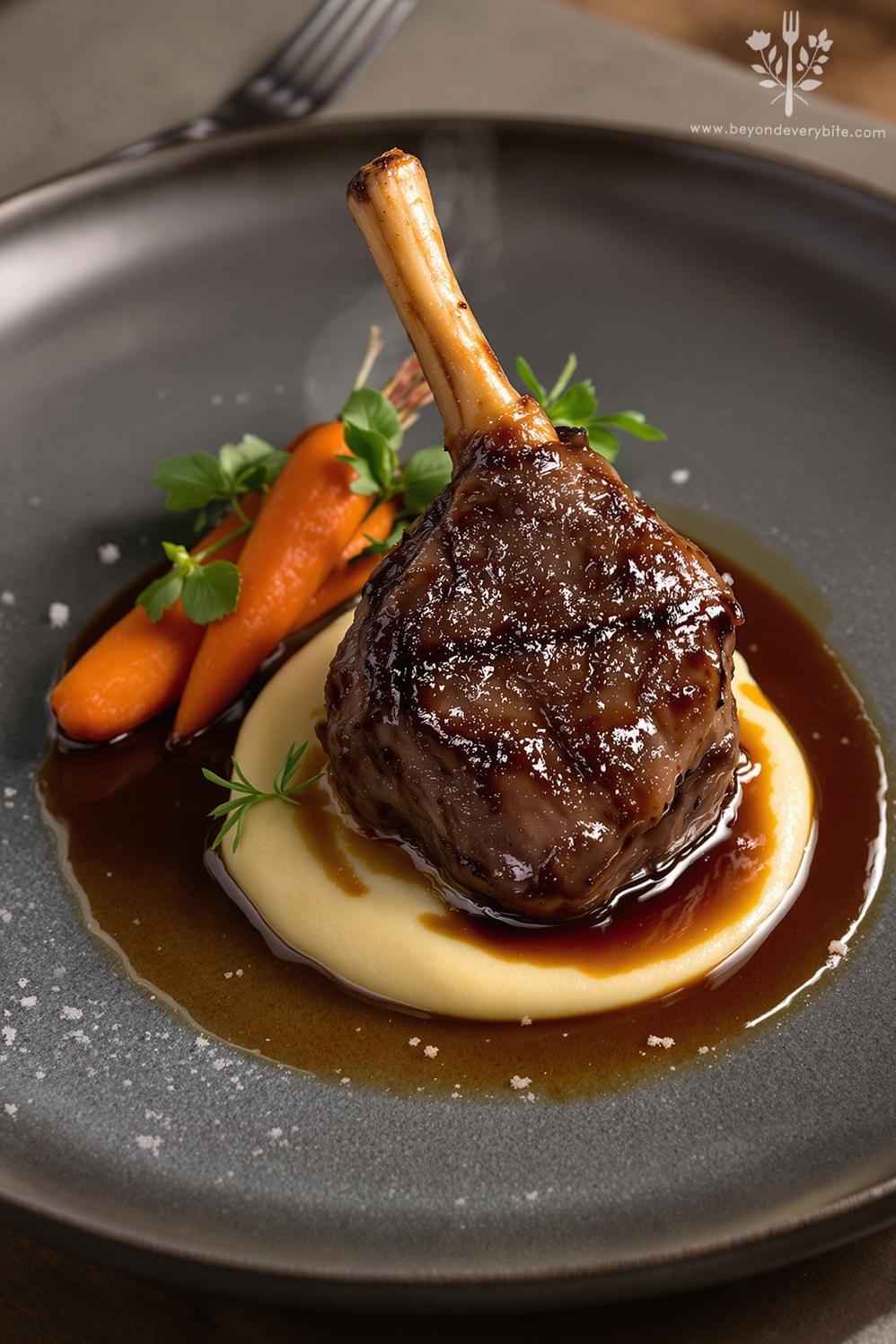 🤎 💋 Lamb Shank with Rosemary Jus — A Dinner of Fated Flavors — aesthetic edit 984