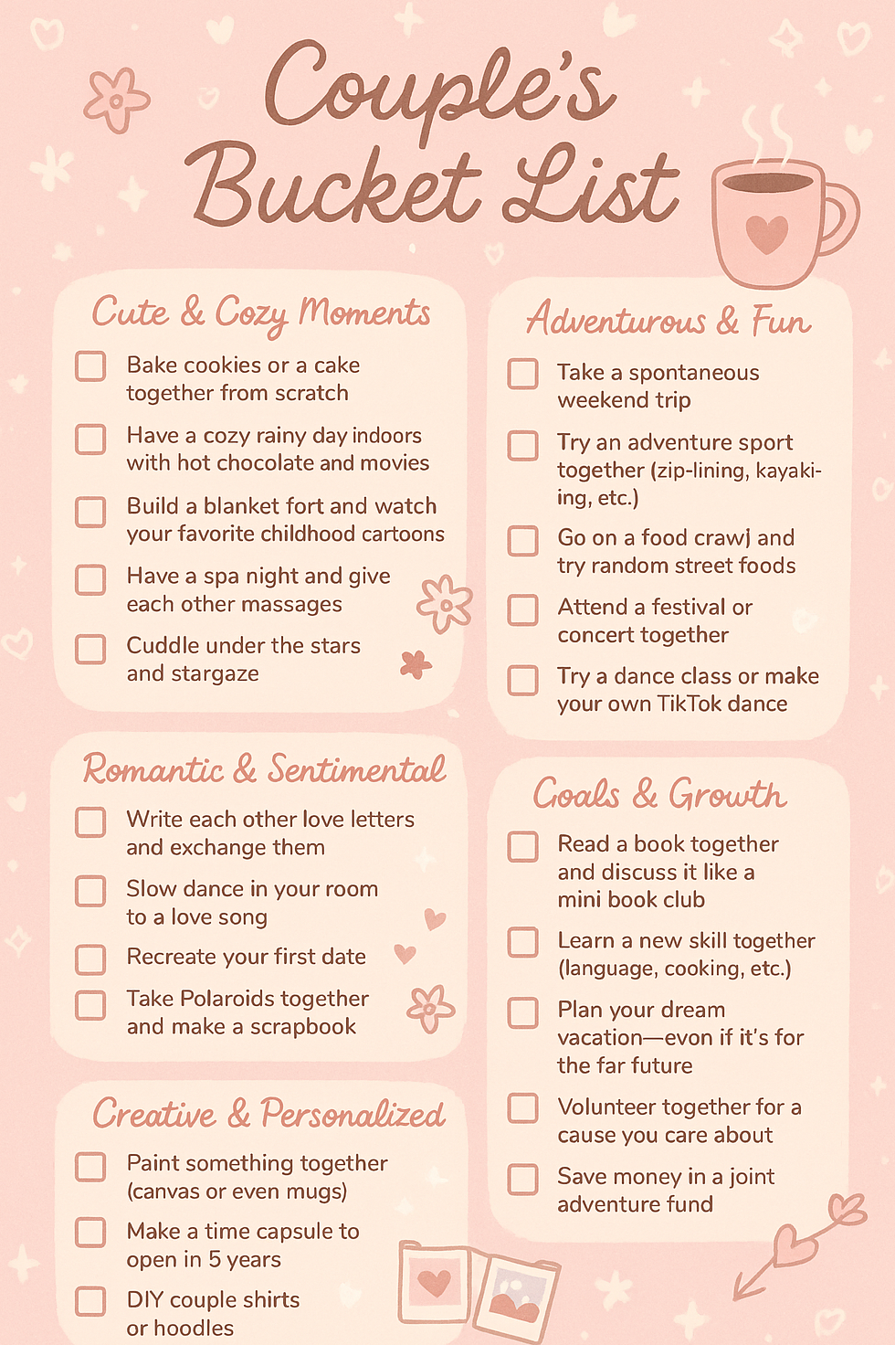 ✦ love language visuals ✦ Fate-Driven Journeys: A Soulful Couples Bucket List ✨ 821