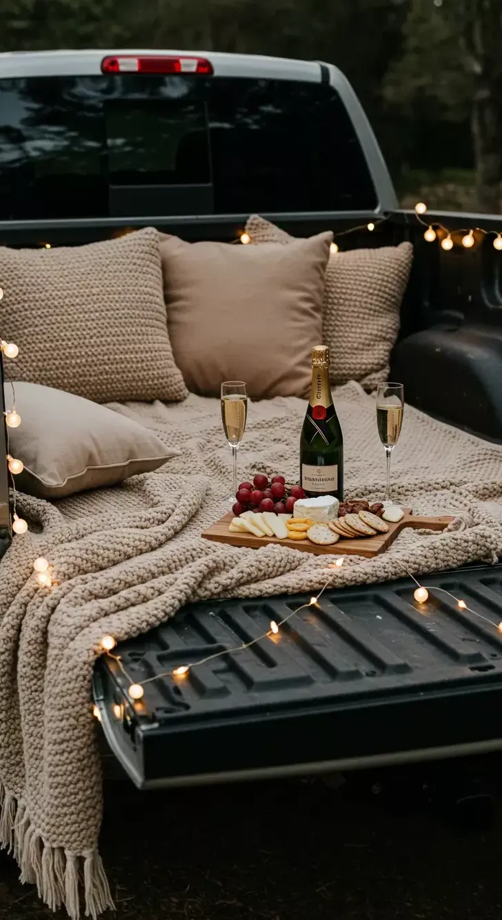 magnetic energy visual ✧ Truck Bed Serenity: Soulful Nights Beneath the Stars 🧿  344