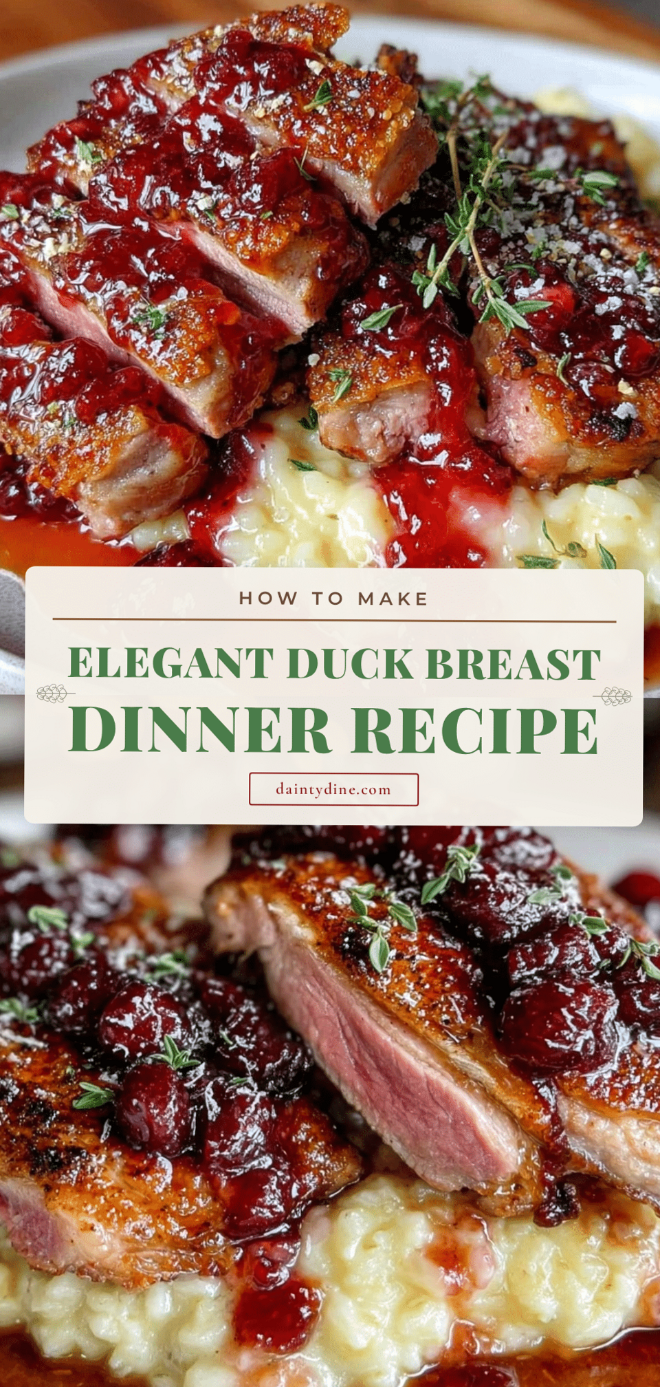 💕 🕯️ ✦ Pan-Seared Duck with Cherry Glaze for Intimate Grad Nights 225