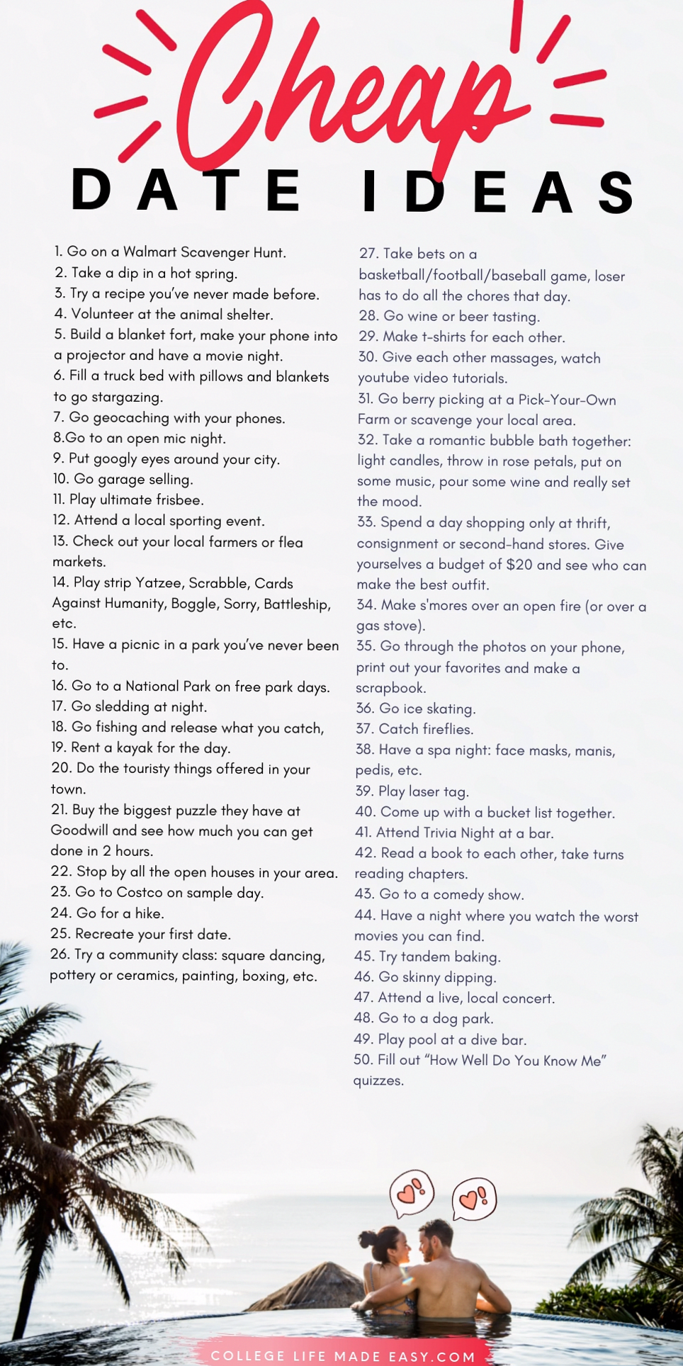 poetry of falling in love • Elegant College Romance: 60 Affordable Date Journeys 207