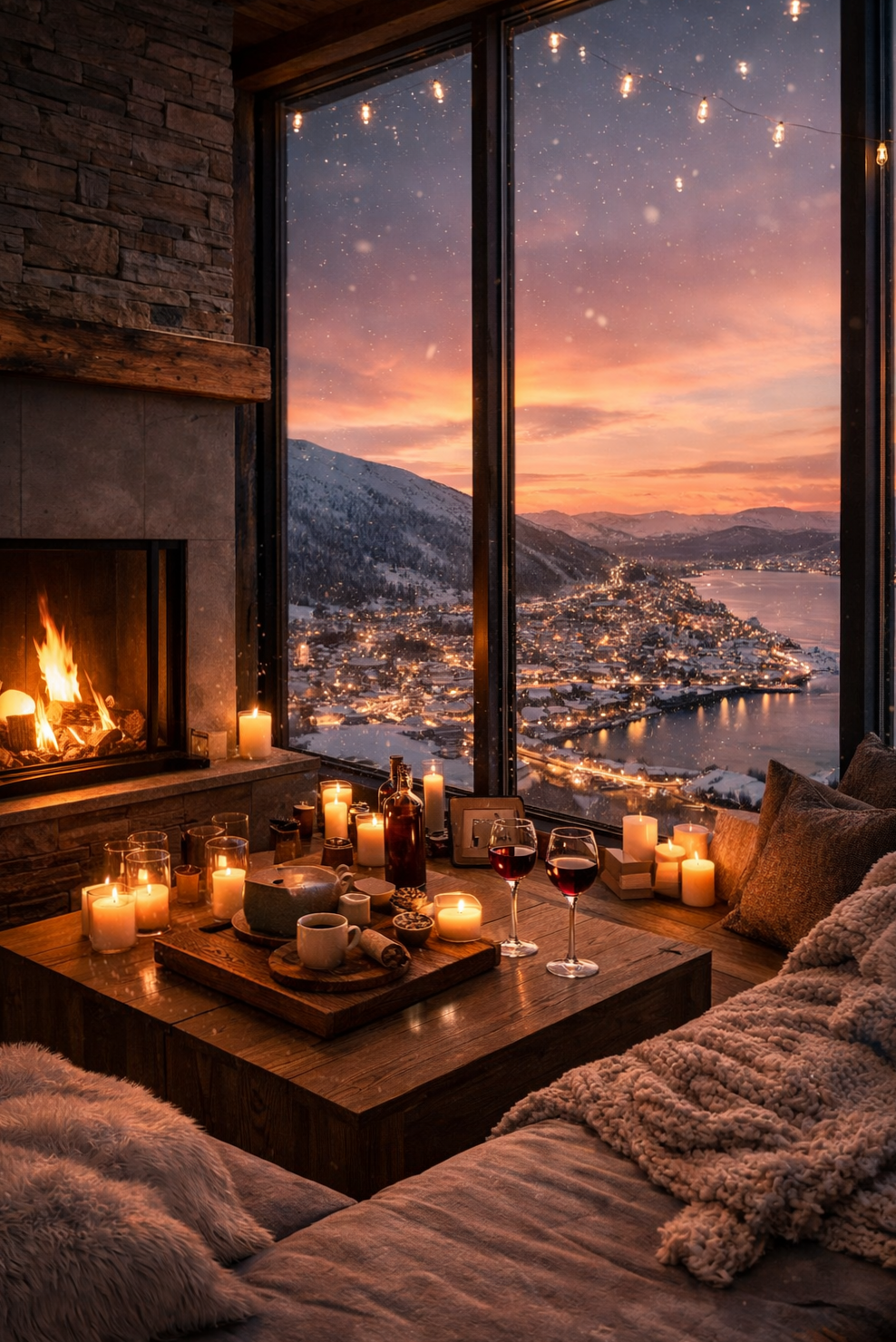 ✦ romanticizing connections ✦ Whispers of Snow and Silent Forever Moments ☕ 🍂 697