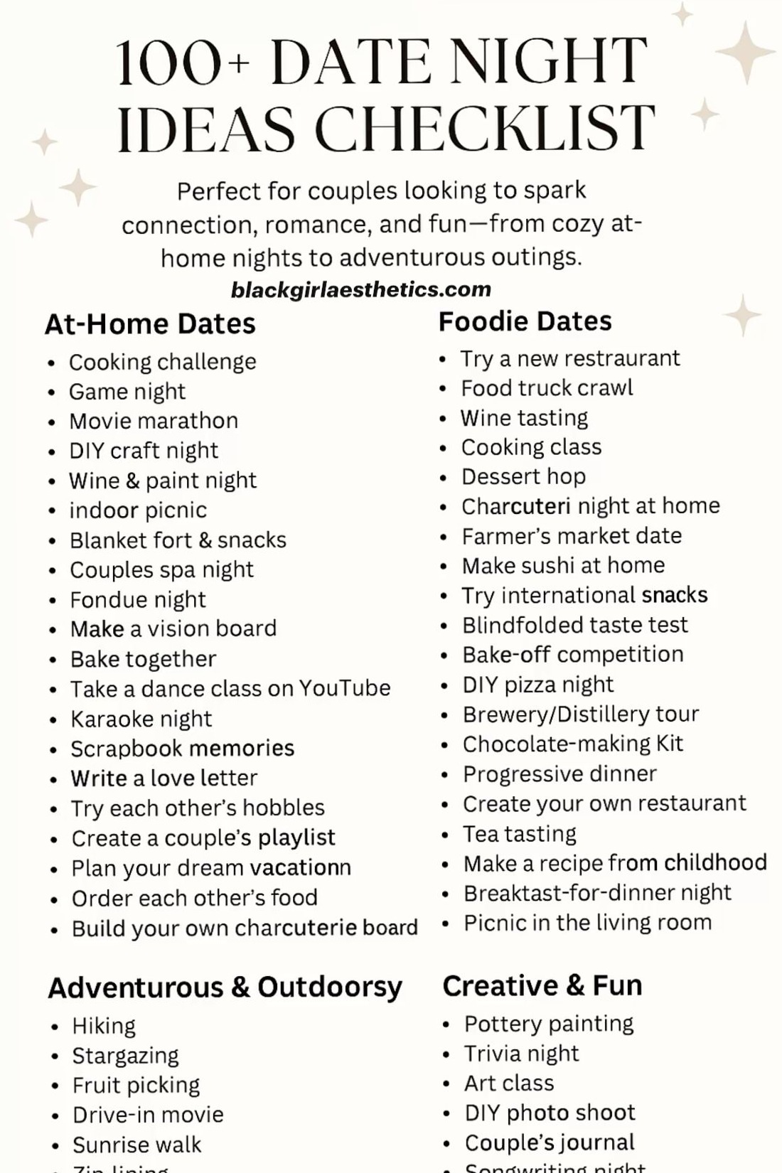 Soulful Moments: A Curated Checklist for Unforgettable Romantic Evenings Togethe 851