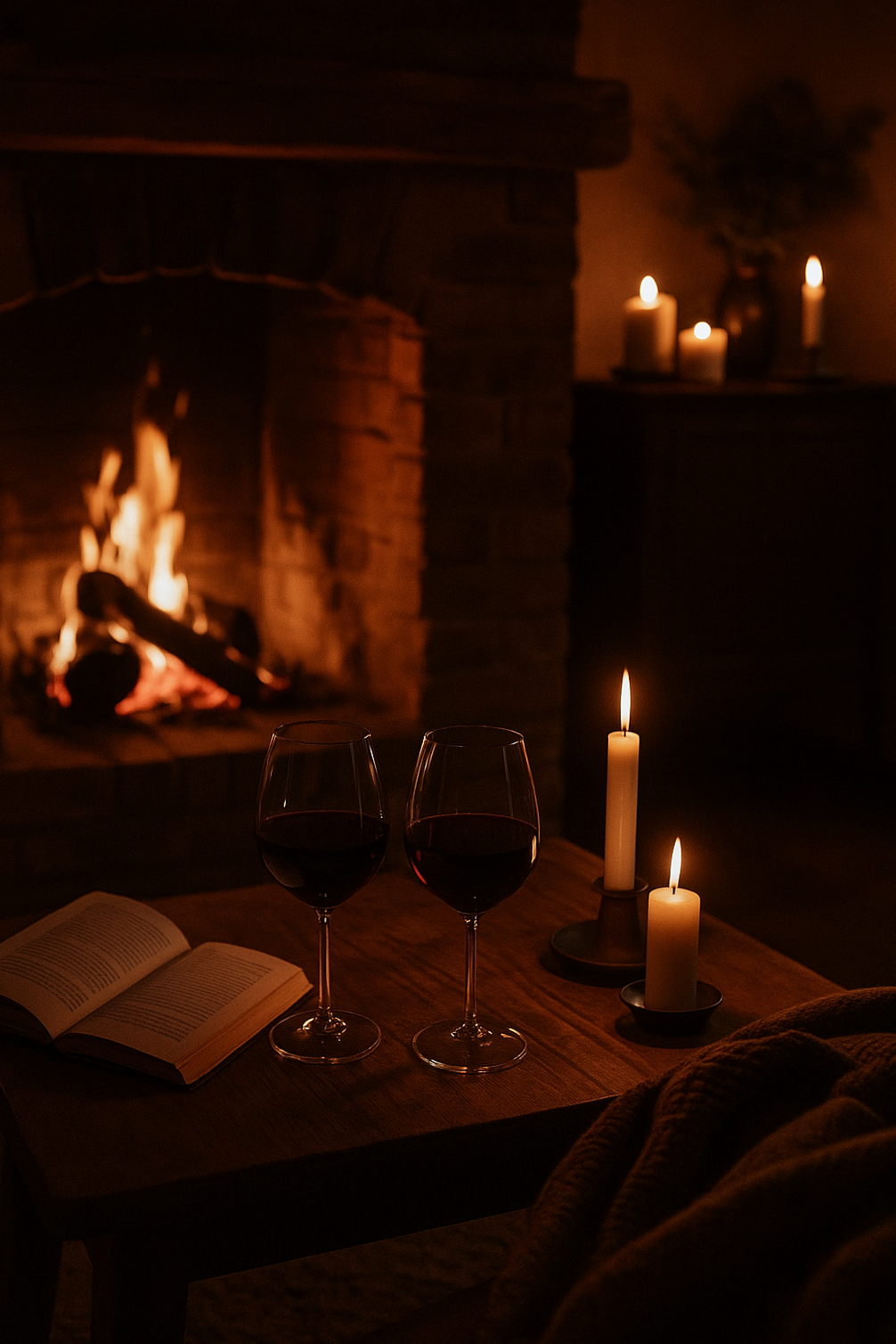 Twilight Whispers by the Fireplace ⟐ aesthetic relationship goals 621