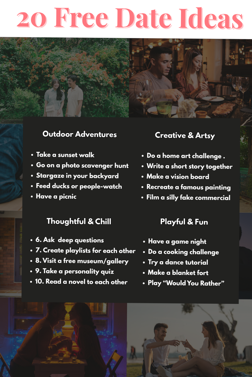 🤍 20 Affordable Romantic Date Ideas for True Connection | intimate moments captu 656