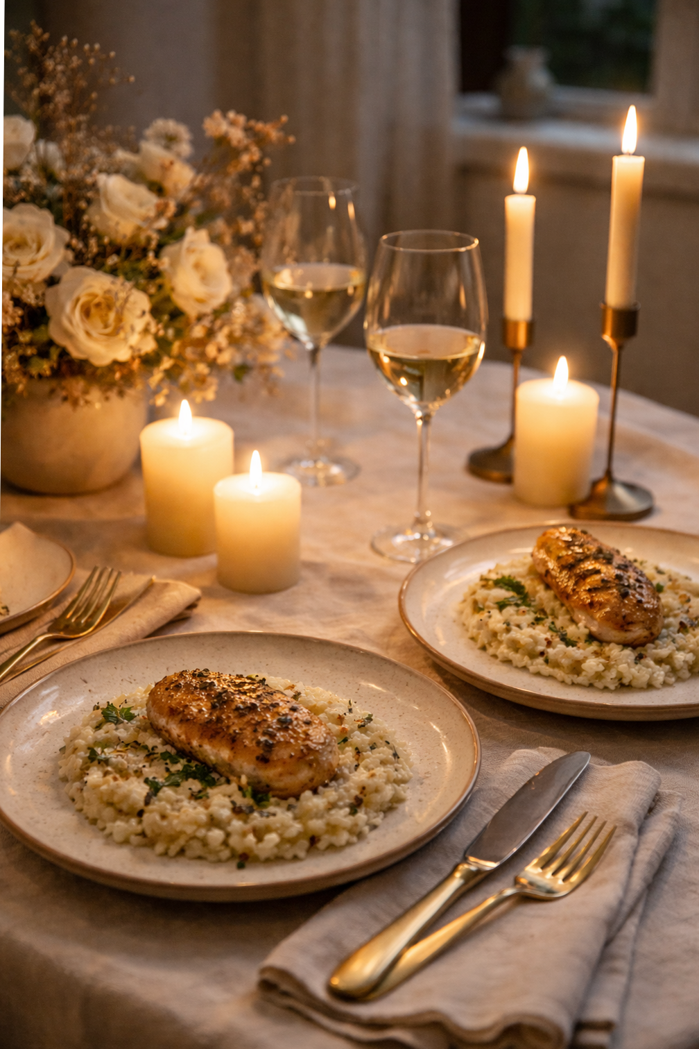 🖤 aesthetic mood booster ✦ Elegant Glow: Timeless Romance Through Candlelit Tabl 708