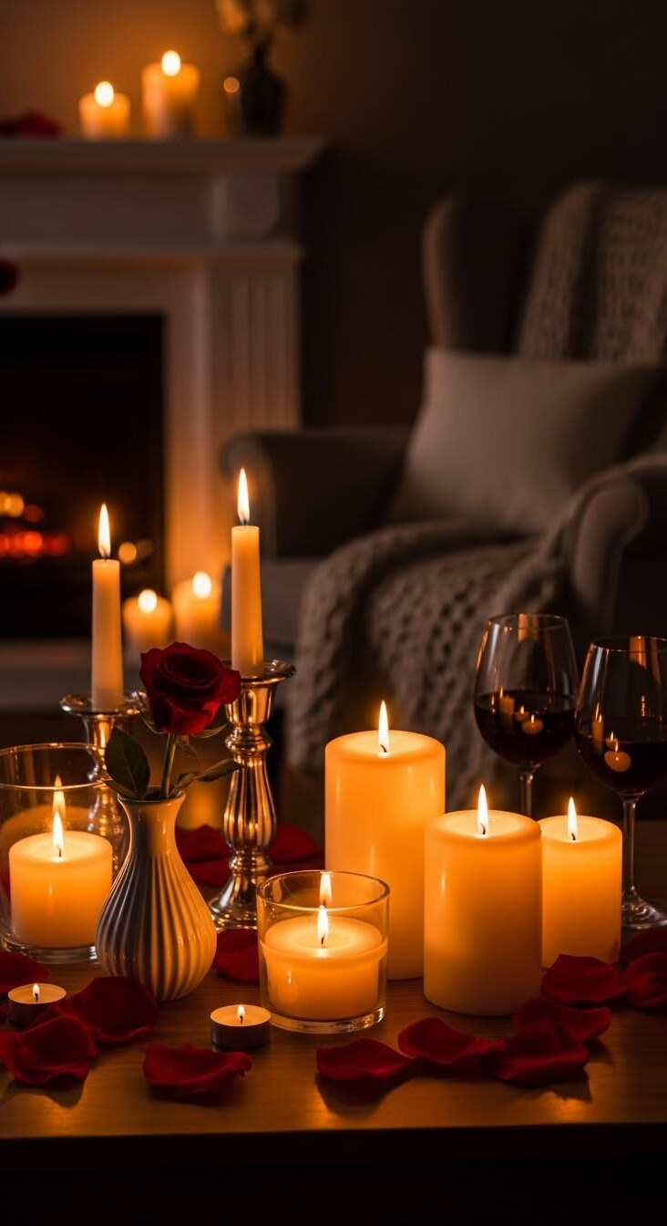 art of modern romance • Celestial Valentine Vibes: 19 Candlelit Seating Magic fo 805