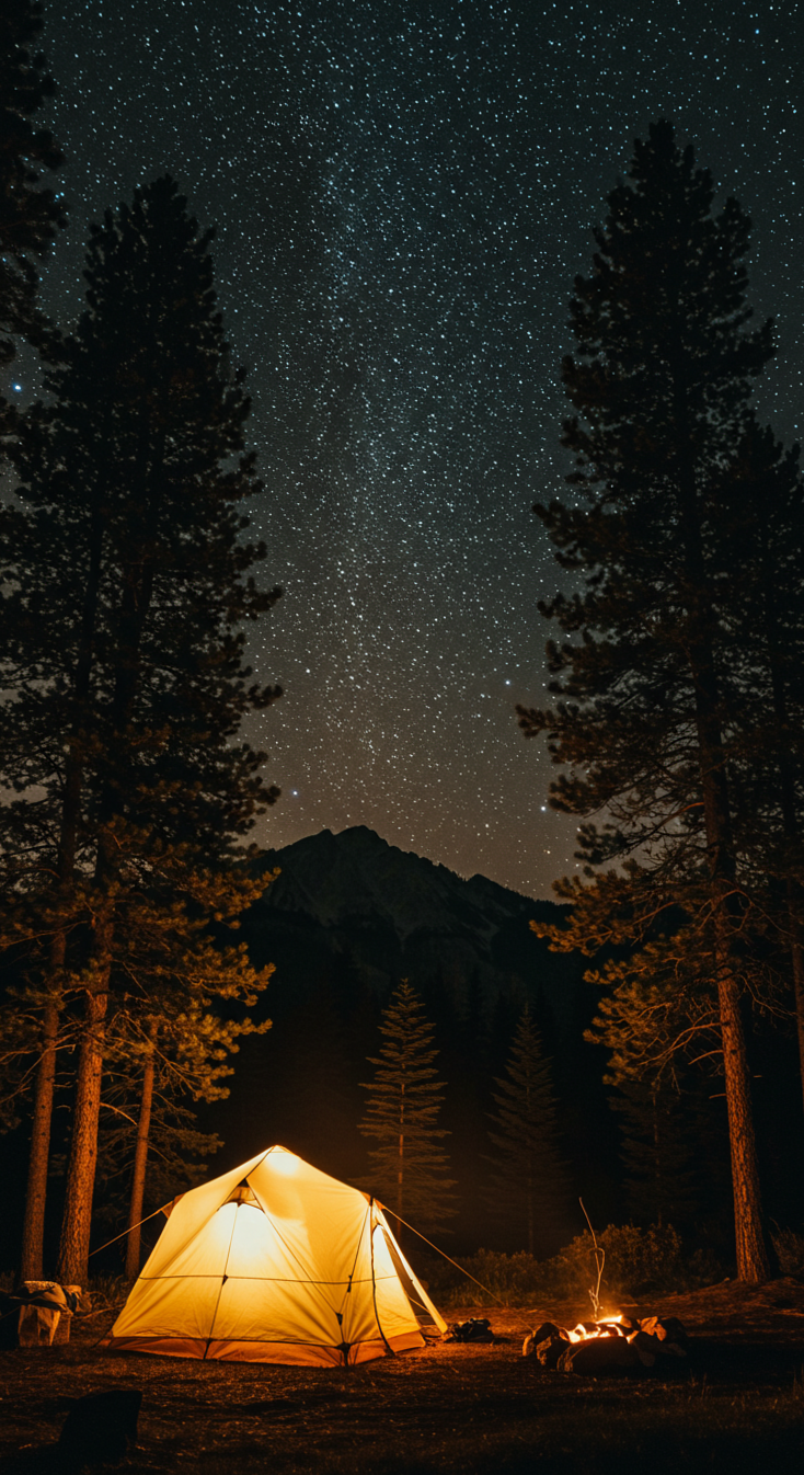 Camping Vibes: Soulful Gear & Romantic Firelight Moments — aesthetic mood booste 453