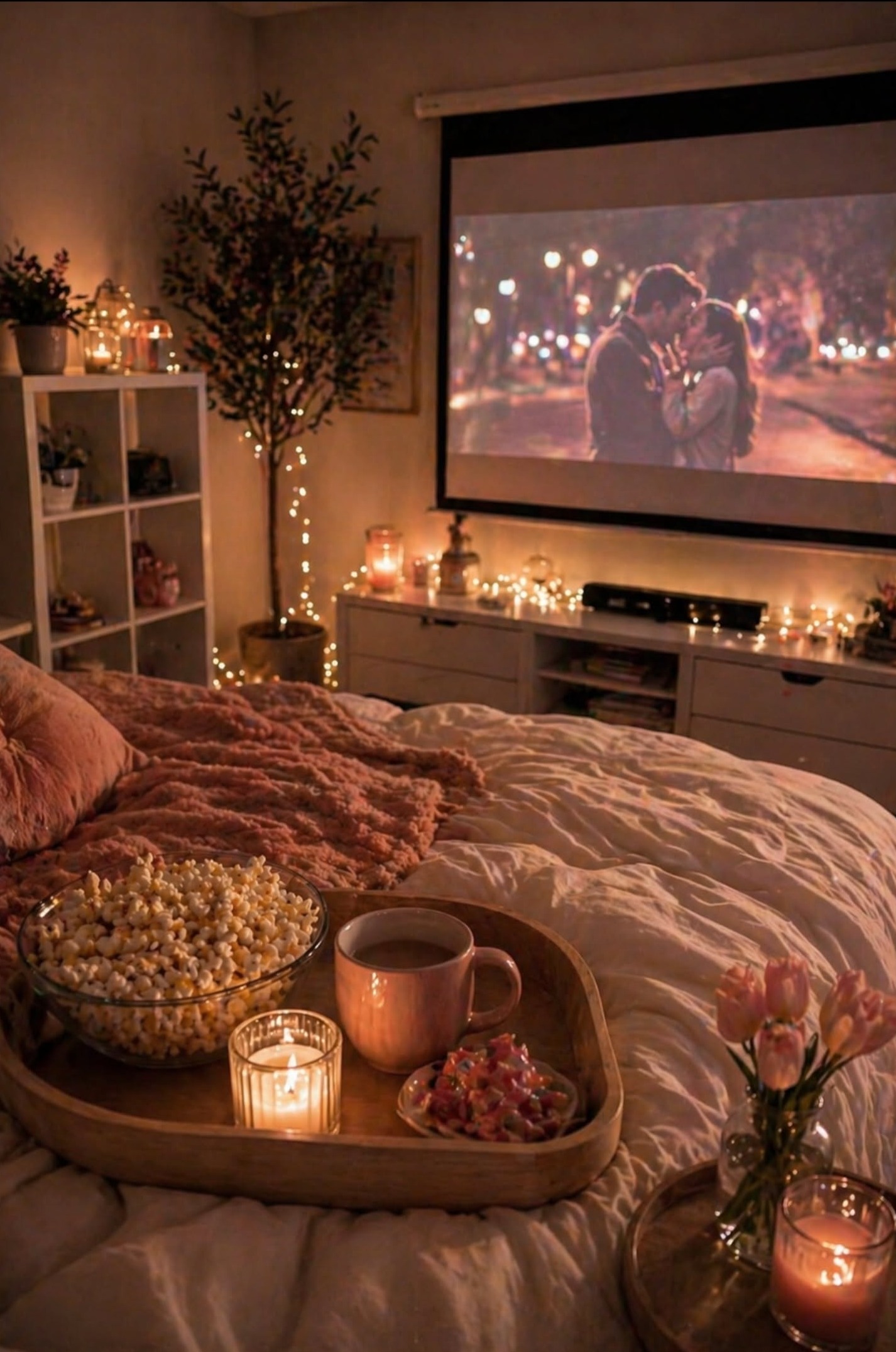 Charming Film Night Atmosphere to Spark Serene Moments Together — daily aestheti 986