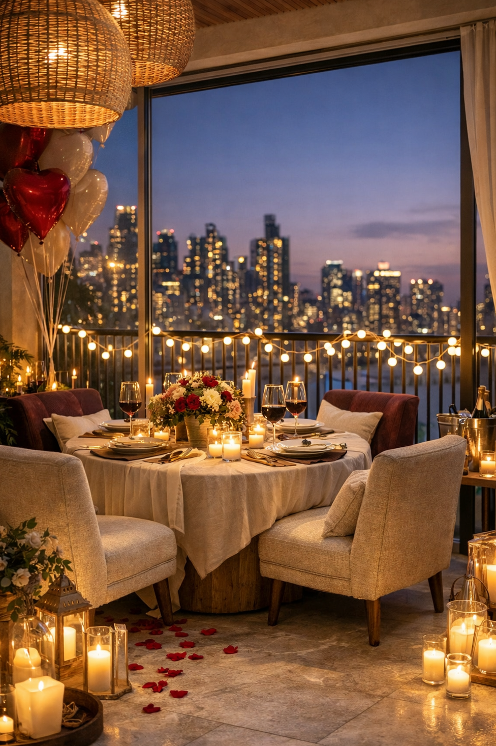 couple goals inspiration ✧ Fate-Driven Balcony Dinners for Soulful Home Romance  490