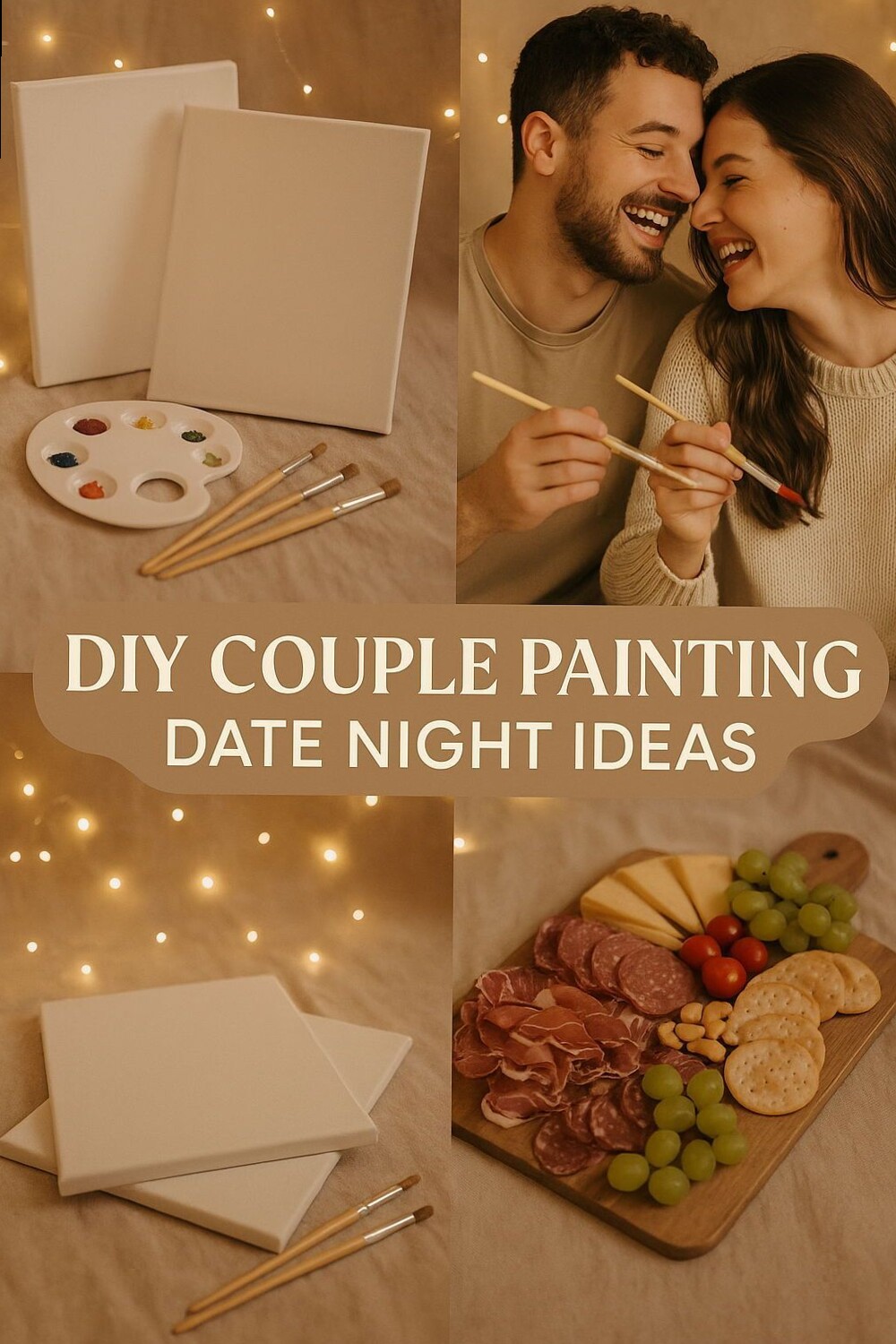 couple goals inspiration: 🎧 ☕ Fated Brushstrokes: Romantic DIY Painting Dates fo 571