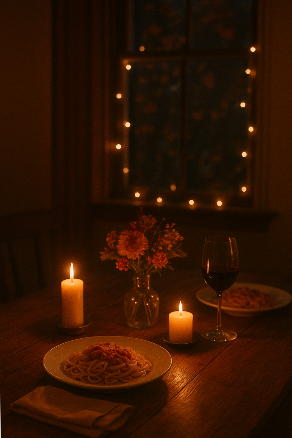 Cozy Autumn Dinner | Soft Light, Deep Conversations, Fated Moments — 🗝️ ✨ 🕊️ 487