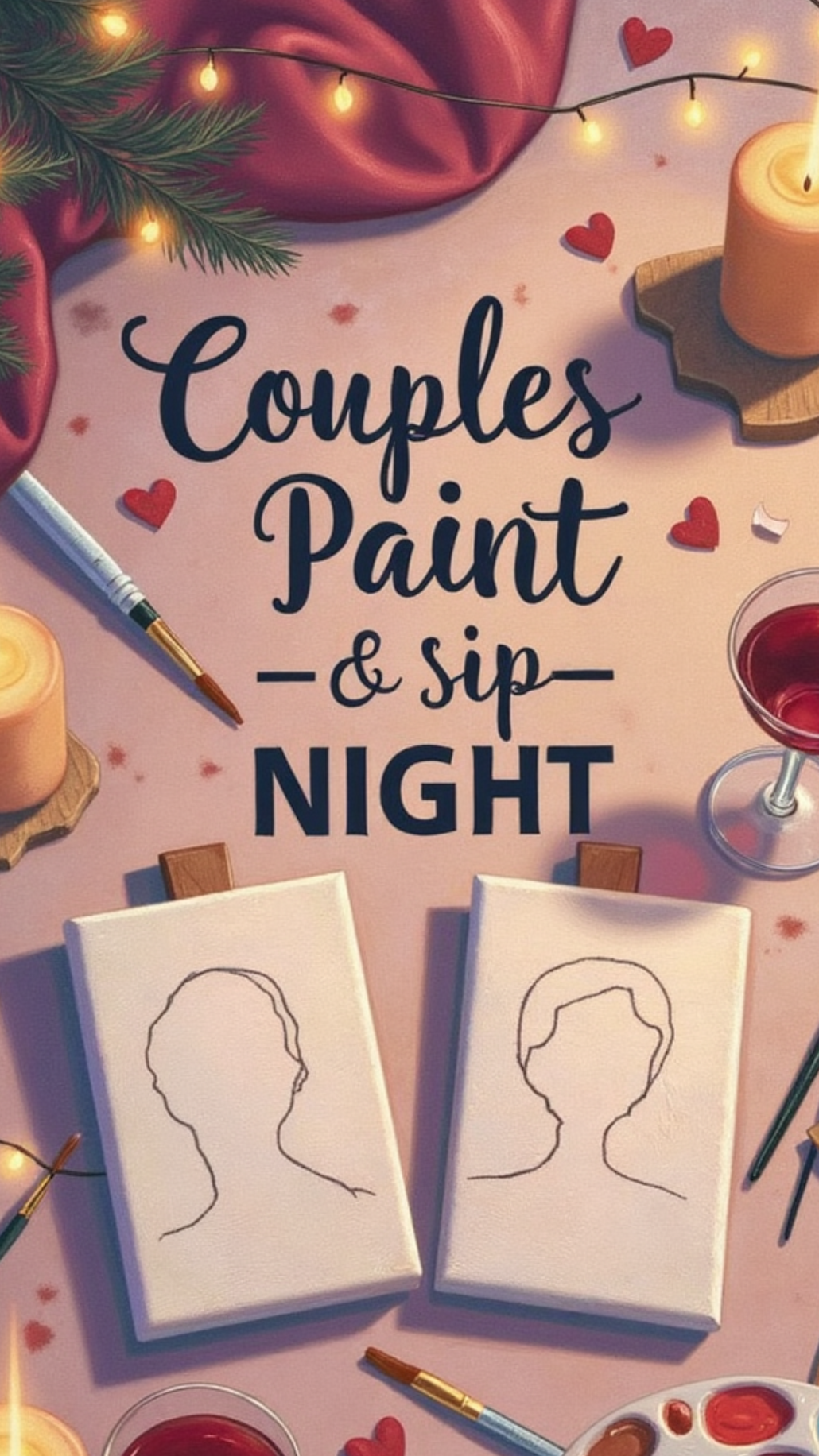 Create Timeless Memories with a Curated Paint and Sip Evening for Two • ❤️‍🔥 🍷 148
