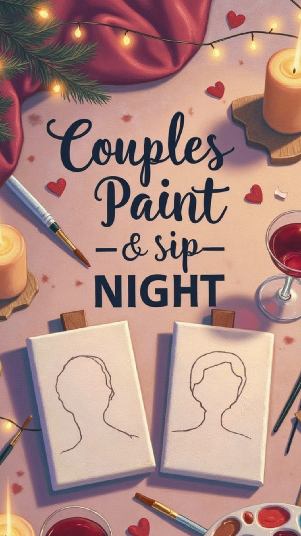 Create Timeless Memories with a Charming DIY Paint and Sip Evening for Two 🌱 🧭 429