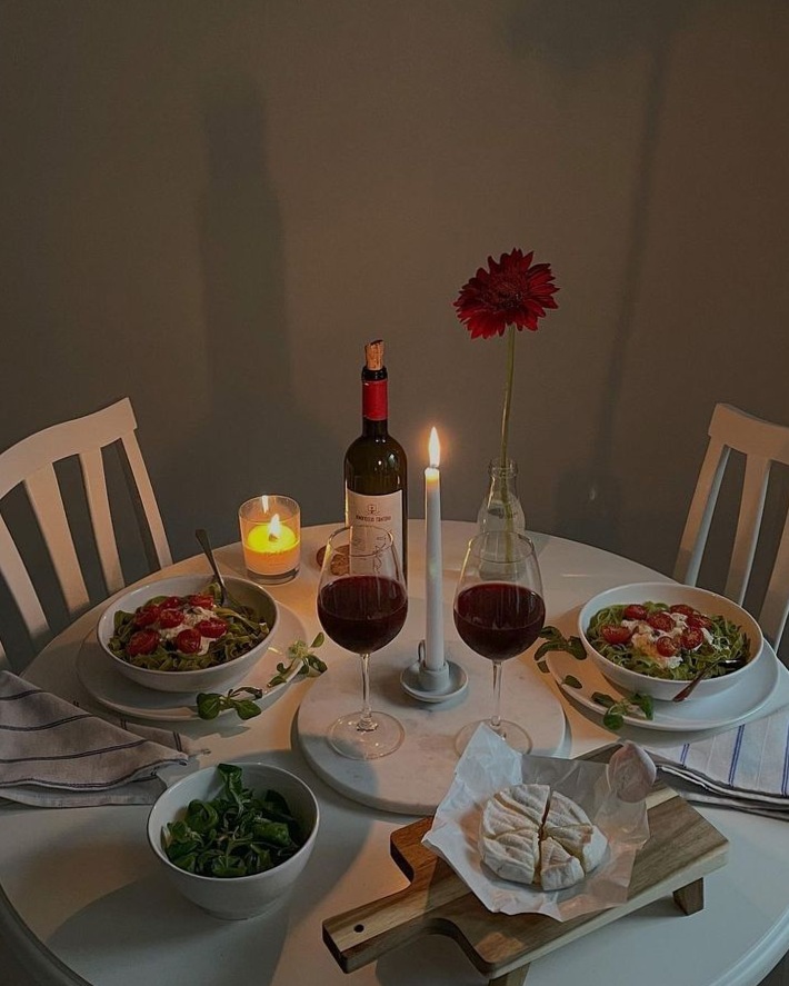 ✦ curated connection vibes ✦ Flickering Whispers of Fate: A Dinner Bathed in Amb 824