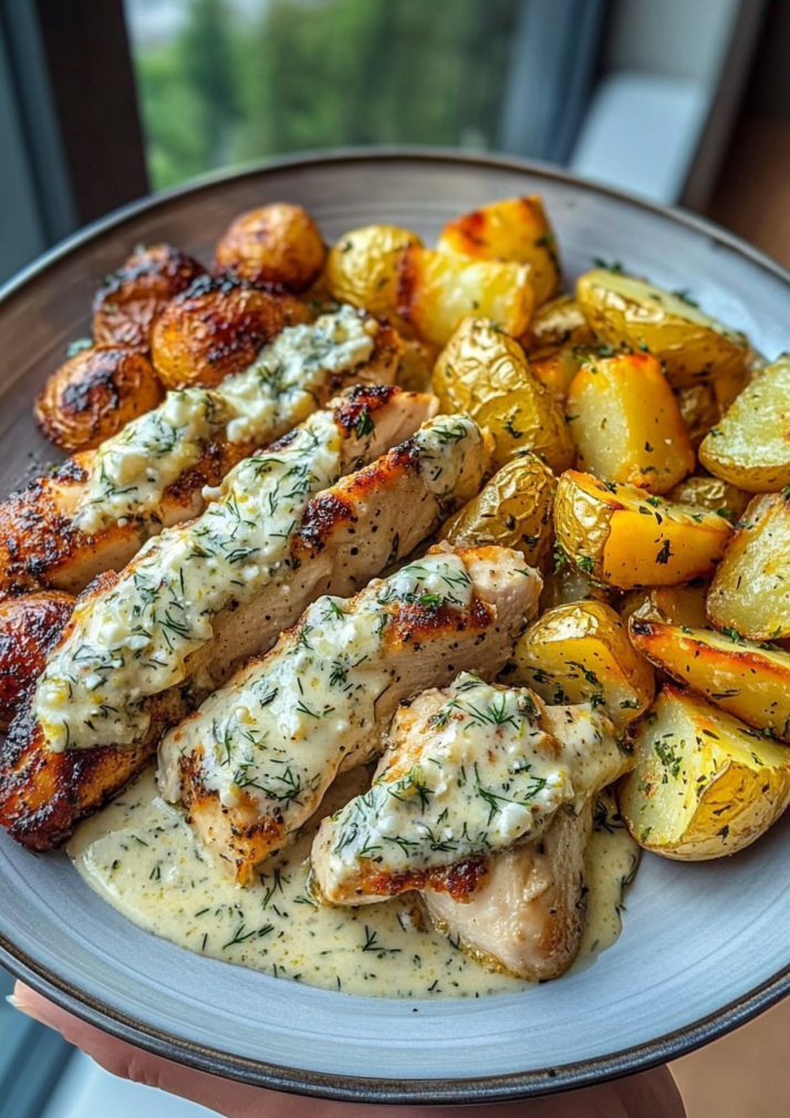 ⚖️ 🧘‍♀️ daily aesthetic advice ✦ Spicy Garlic Chicken Alfredo with Dill-Feta and 910