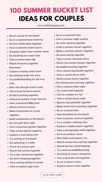 🤍 Discover Your Love Language Through 100 Summer Adventures | couple goals inspi 380