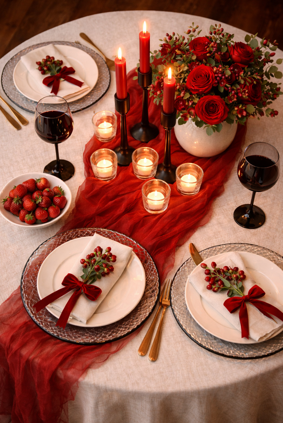 Fate-Driven Dinner Tables | 2026 Romantic Setup with Candlelight and Soulful Amb 621