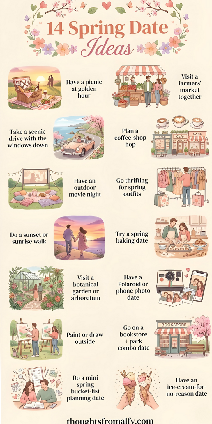 Finding You: 14 Romantic Spring Date Ideas for Soulful Connections • ♟️ 🥀 640