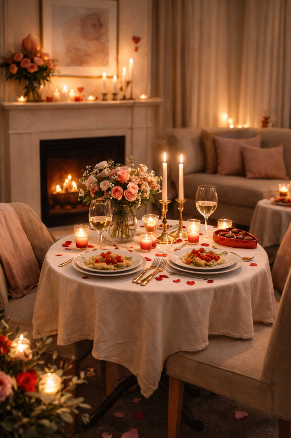 ✦ magnetic energy visual ✦ Fateful Dîner for Two | Romantic Table Set with Meani 124