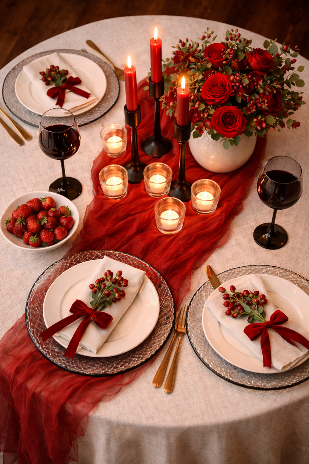 modern romance inspiration ✧ Romantic Dinner Table Concepts | Dark Academia-Insp 531