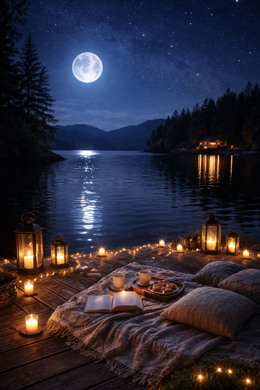 Mystical Waters Reflect Eternal Love Under Starlit Skies | 💫 🦋 mysterious soulma 259