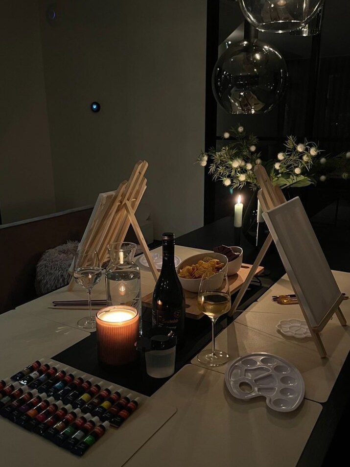 🤍 Painting Hearts, Sipping Serenity: A Date Designed for Soul Matches | poetry o 786