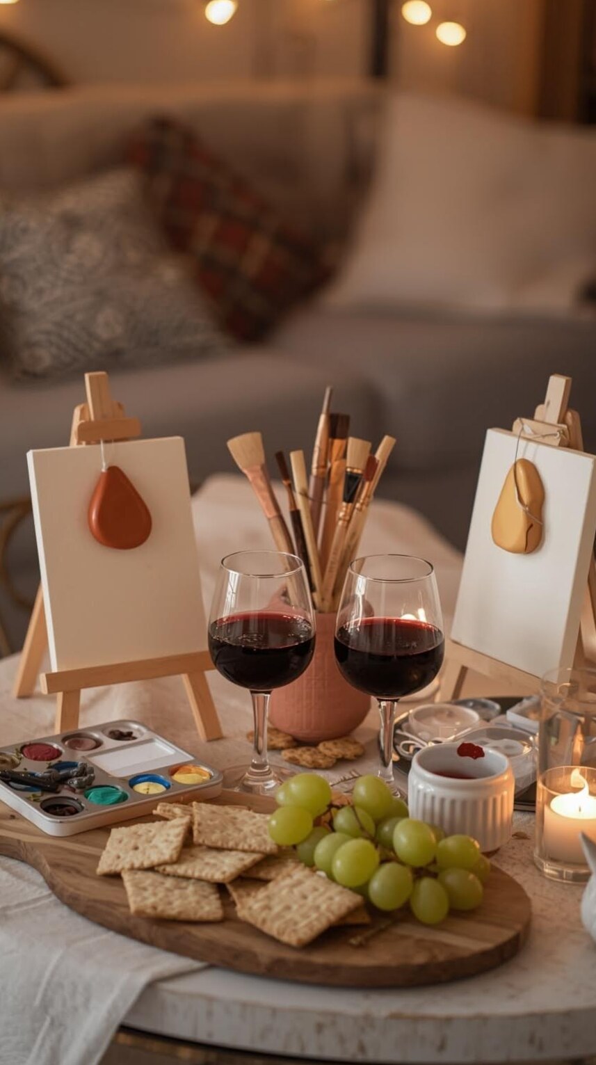 poetry of falling in love: Romantic Paint and Sip Evenings for Soulful Connectio 808