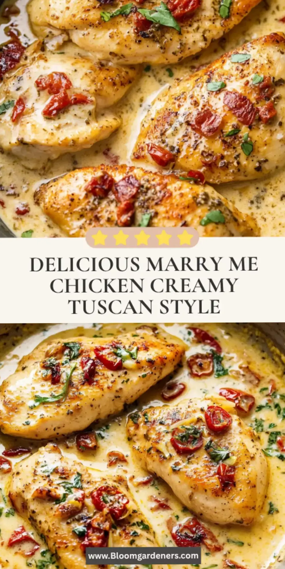 ⊹ Romantic Chicken Dish in Creamy Tuscan Style for Soulful Dinners ⊹ 🌊 ☀️ 🧭 860
