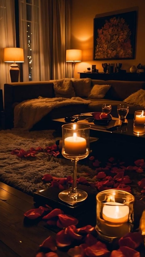 ✦ romanticizing connections ✦ Enchanted Evening: Velvet Nooks & Flickering Candl 229