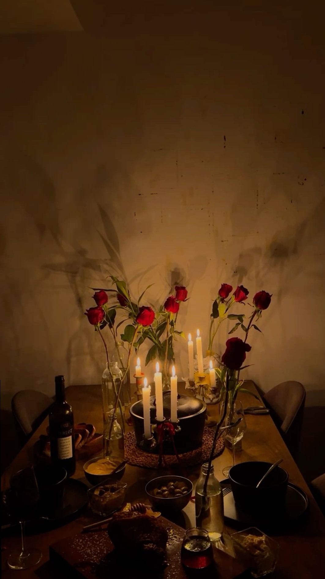 ✦ romanticizing connections ✦ Red Wine and Rose Petals: A Fated Evening of Quiet 977