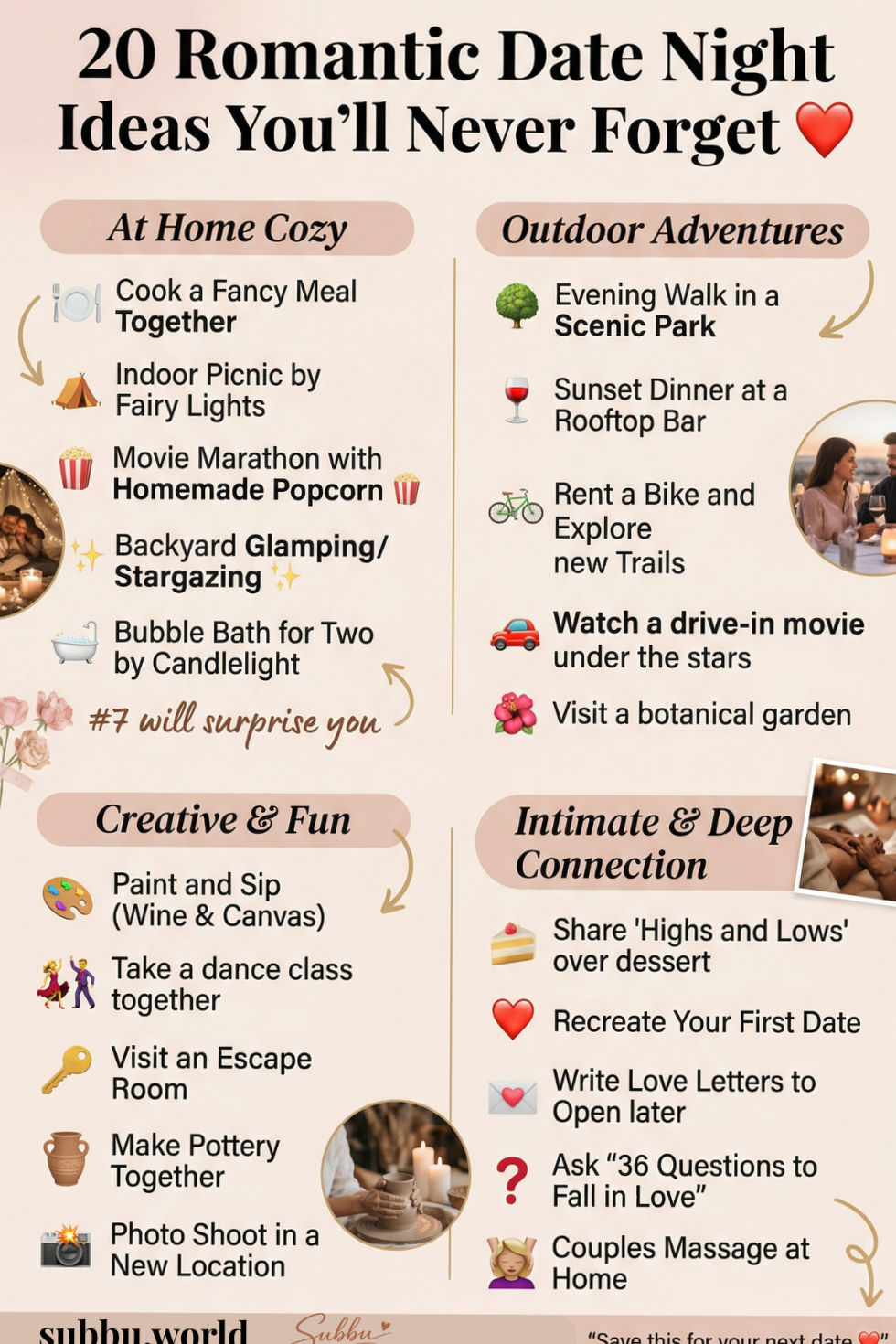 romanticizing your life: 20 Enchanting Evenings to Write Your Love Story Togethe 915