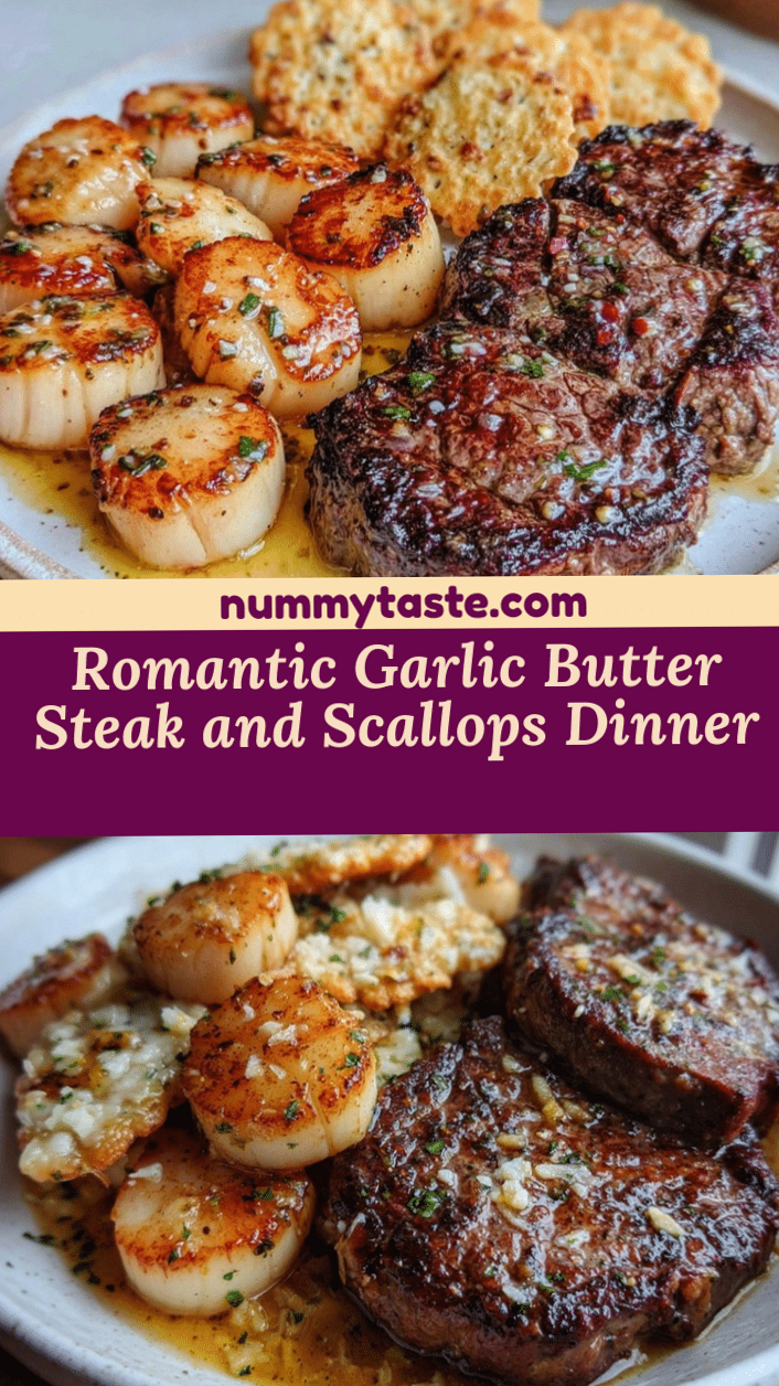 Savory Harmony: Garlic Butter Steak & Scallops for Two Souls | 🛋️ date night aes 998