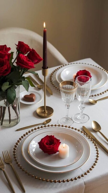 ✦ soul deep aesthetic ✦ Crafting a Fated Evening: Romantic Table Elegance for th 206