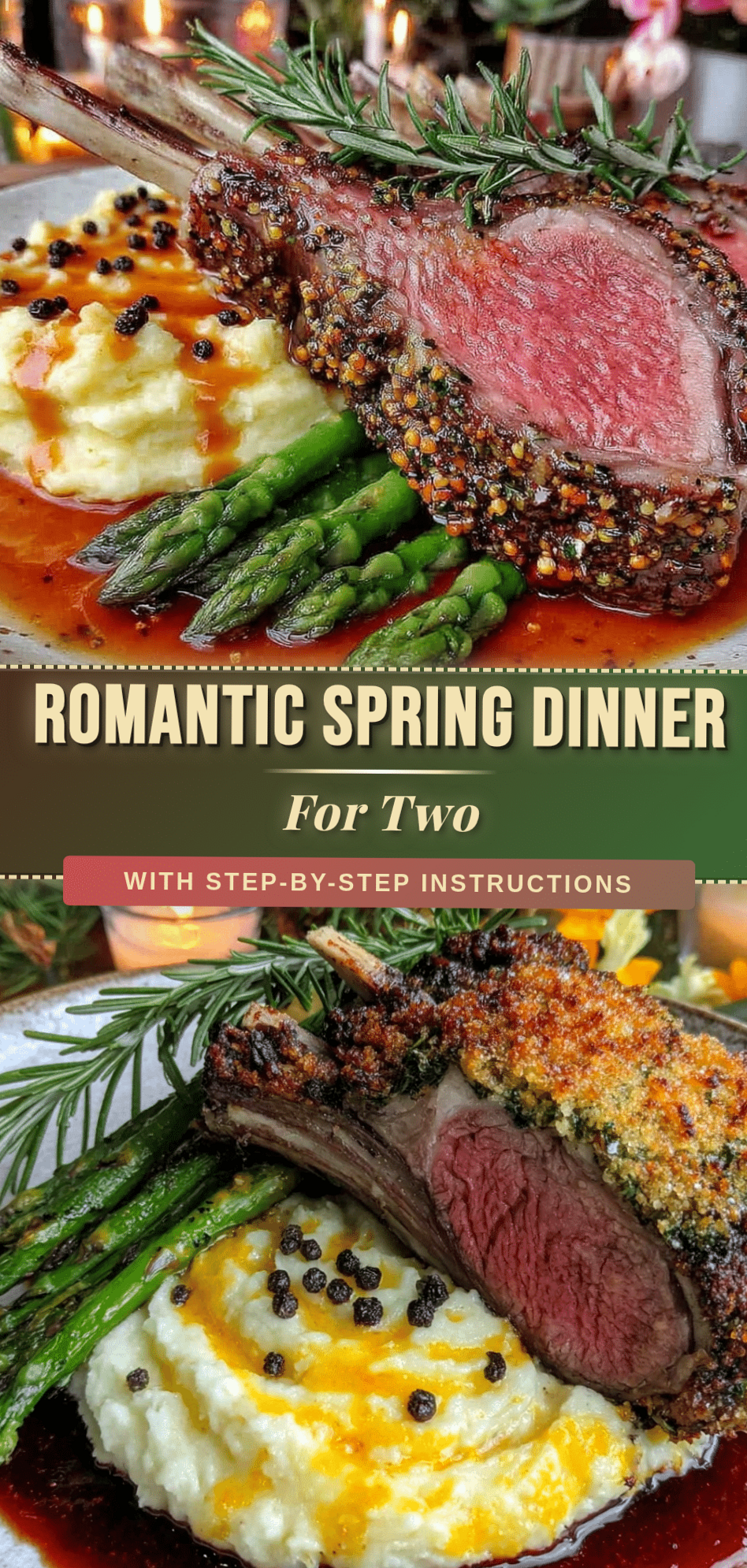 🤎 🎻 ⟡ Spring Elegance: Cozy Dinner for Two with Heartwarming Flavors 638