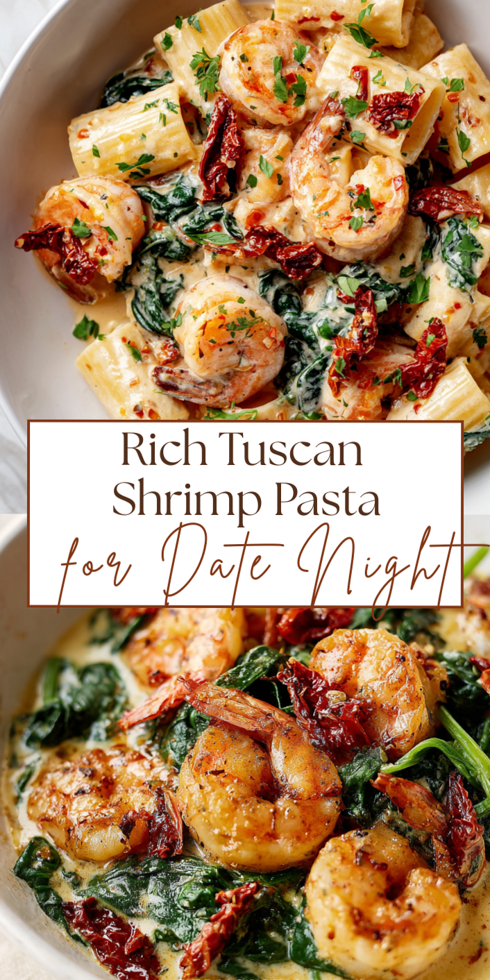 🌙 💫 ✦ Velvety Tuscan Shrimp Pasta to Win Hearts with Every Romantic Bite 606
