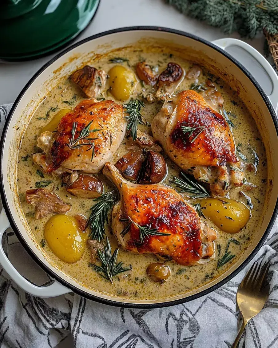 Whispering Herb Chicken in Velvet Wine Embrace • 🌙 🦋 234