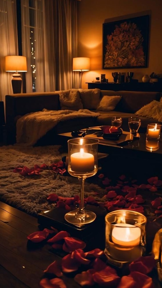 Whispers of Togetherness in a Warm, Dreamlit Embrace — curated connection vibes  884